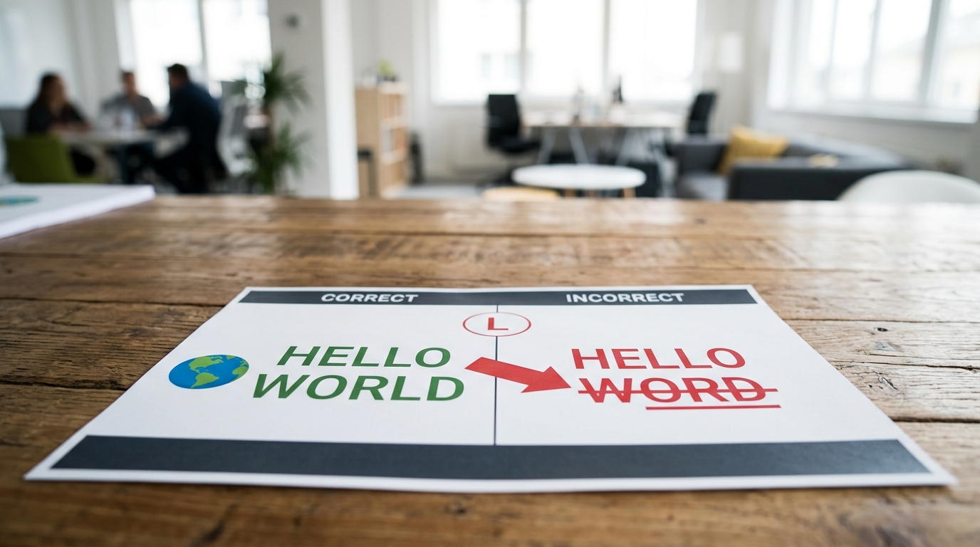 hello word 和 hello world 哪个对的拼写对比图
